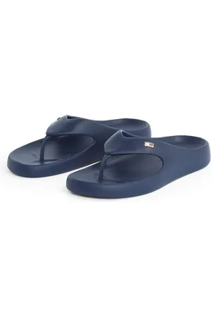 Tommy Hilfiger Teenslippers TH COMFORT BEACH SANDAL , dianette, zomerschoen, comfortabele schoen met kleine logoborduring