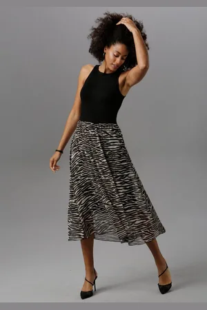 Aniston Party-jurk met animal-print