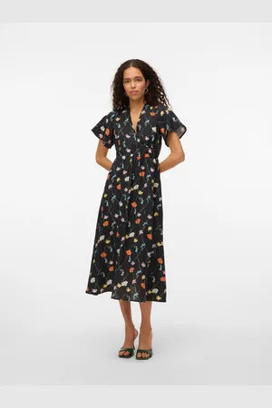 VERO MODA Zomerjurk VMFLORA OLGA SS 7/8 DRESS WVN GA