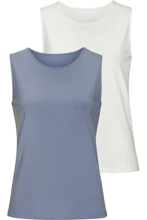 Lascana Tanktop Van elastische katoen-modal kwaliteit (Set van 2)