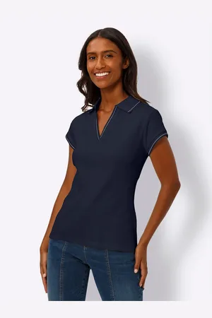 Heine Shirt met korte mouwen Poloshirt (1-delig)