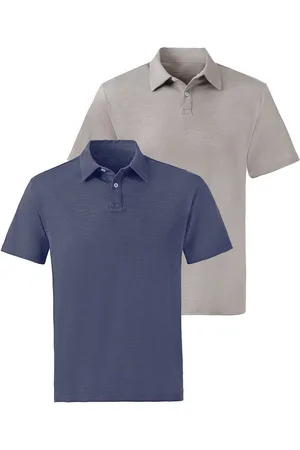 john devin Poloshirt van speciale slub-garen kwaliteit (2-delig, Set van 2)