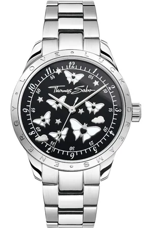 Thomas Sabo Kwartshorloge Butterflies Horloge, dameshorloge, stalen band, analoog