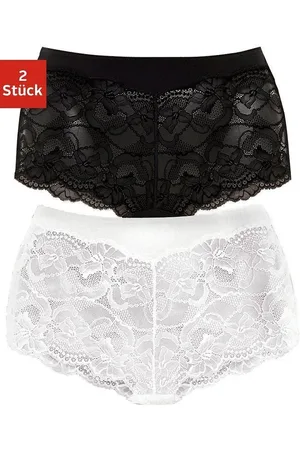 vivance collection Hipster zachte microvezel manchetten en delicate kant (2 stuks, Set van 2)