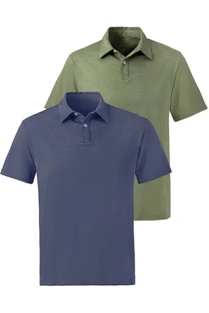 john devin Poloshirt van speciale slub-garen kwaliteit (2-delig, Set van 2)