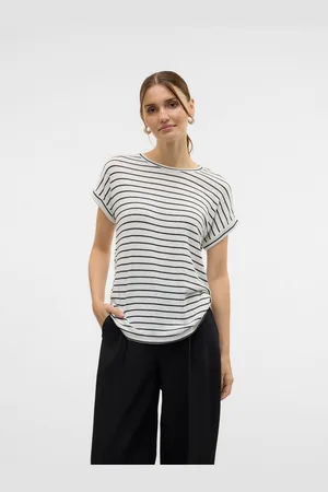 VERO MODA Trui met korte mouwen VMBRIANNA SS O-NECK PULLOVER BOO REP
