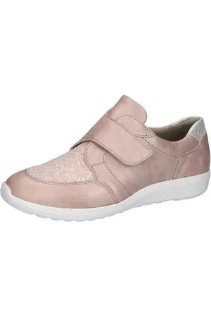 Waldläufer Klittenbandschoenen M-Ira Lage schoen, vrijetijdsschoen, comfort schoen, met bloemenprint, breedte M