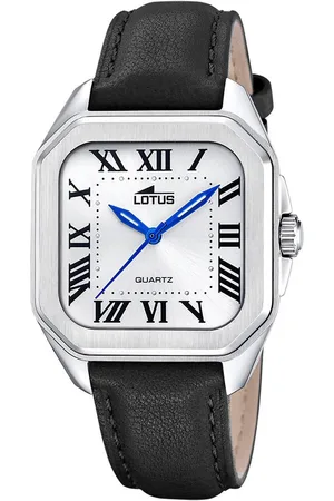 Lotus Kwartshorloge Square Horloge, dameshorloge, leren band, analoog