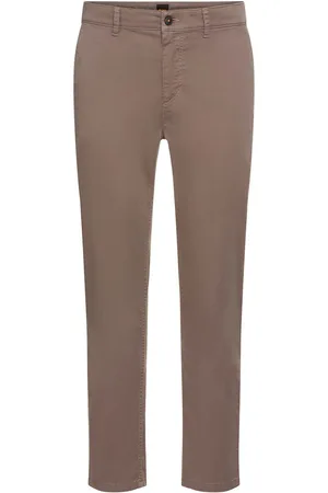 HUGO BOSS Chino tapered met boss-logo aan de achterkant