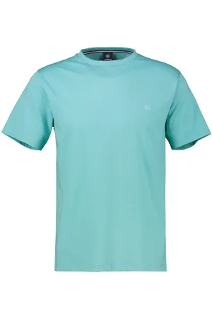 Lerros Shirt met korte mouwen met logoborduursel op borsthoogte