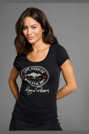 KangaROOS T-shirt Korte mouwen, zeer figuurvolgend, in vintage-ontwerp, ronde hals
