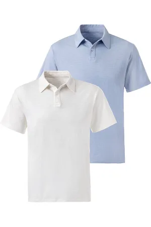 john devin Poloshirt van speciale slub-garen kwaliteit (2-delig, Set van 2)
