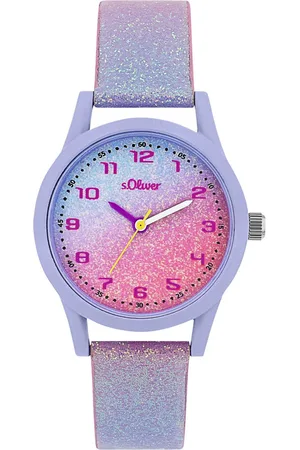 QS by s.Oliver Kwartshorloge Polshorloge, kinderhorloge, meisjeshorloge, sterren, ideaal ook als cadeau