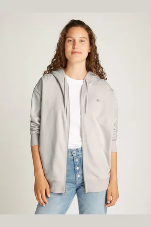 Calvin Klein Sweatvest WOVEN LABEL ZIP-THROUGH