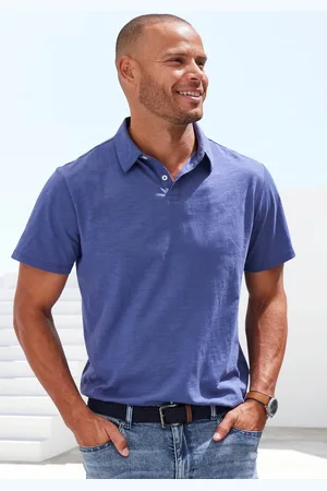 john devin Poloshirt van speciale slub-garen kwaliteit