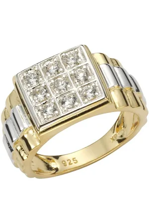 Firetti Ring Sieraad cadeau zilver 925 herenring zilverring zegelring pavé