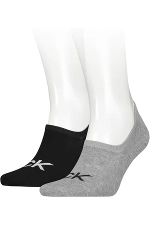 Calvin Klein Enkelsokken CK MEN FOOTIE HIGH CUT 2P LOGO Versterkte hiel en teen voor extra duurzaamheid (2 paar)