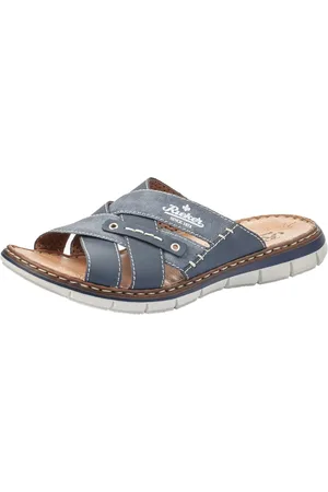 Rieker Slippers , zomerschoen, slippers, badschoen, met leren binnenzool