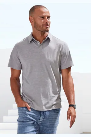 john devin Poloshirt van speciale slub-garen kwaliteit
