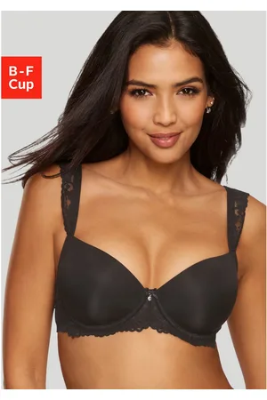 Lascana Bh met steuncups FLORA met prachtige kantbanden en edel glinsterend accessoire, lingerie
