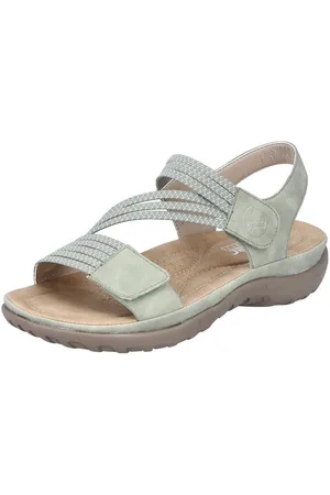 Rieker Sandalen zomerschoen, sandaal, sleehak, met elastieken