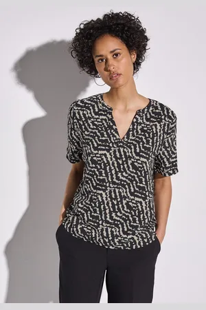 Street one Blouse met korte mouwen met grafisch patroon