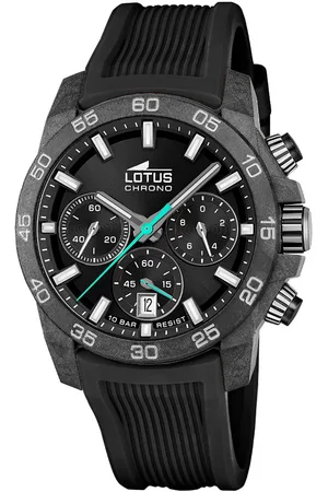 Lotus Chronograaf Quartzhorloge, horloge, herrenuur, rubberen band, dag, stopwatchfunctie