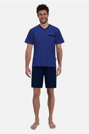 Götzburg Shortama met moderne v-hals (2-delig)