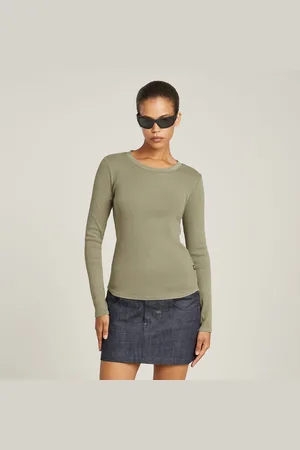 G-Star Shirt met lange mouwen Tops Overdyed slim
