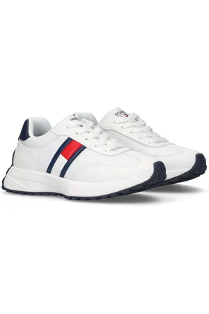 Tommy Hilfiger Sneakers , runners sneaker, retro sneaker, veterschoen met logo-vlag