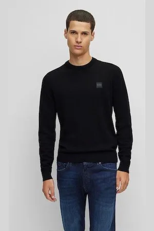 HUGO BOSS Gebreide trui Kanovano met een ronde hals