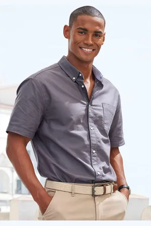 H.I.S Overhemd met korte mouwen Regular fit met button-down kraag, 100% katoen