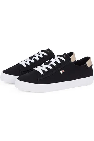 Tommy Hilfiger Plateausneakers VULC CANVAS LACE UP SNEAKER , vrijetijdsschoen, lage schoen, veterschoen, in smalle vorm