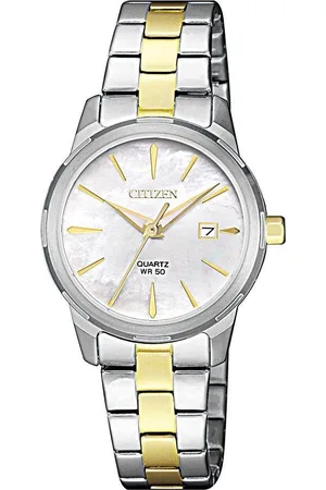 Citizen Kwartshorloge EU6074-51D Polshorloge, dameshorloge, roestvrijstalen band, datum