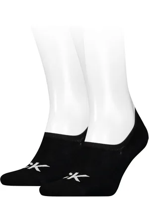 Calvin Klein Enkelsokken CK MEN FOOTIE HIGH CUT 2P LOGO Versterkte hiel en teen voor extra duurzaamheid (2 paar)