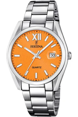 Festina Kwartshorloge Polshorloge, dameshorloge, herenhorloge, roestvrijstalen armband, datum