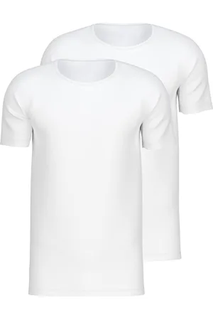 Calida T-shirt Natural Benefit met ronde halslijn en perfecte pasvorm (2-delig, Set van 2)