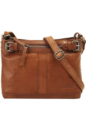 Spikes&Sparrow Schoudertas echt leder