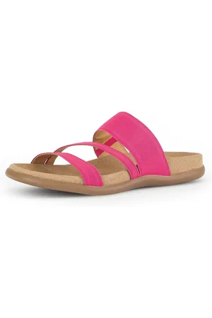 Gabor Slippers , sleehak, zomerschoen, pantoffels in een zomers kleurenpalet