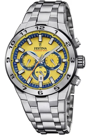 Festina Chronograaf Chrono Bike 2024 Horloge, quartzhorloge, herenhorloge, stopwatchfunctie, stalen armband