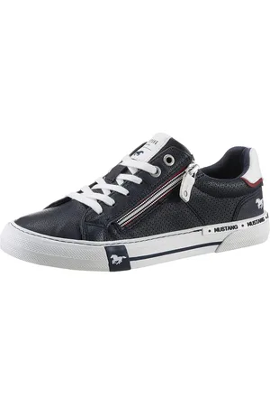 Mustang Sneakers zachte schachtvering, vrijetijdsschoen, lage schoen, veterschoen