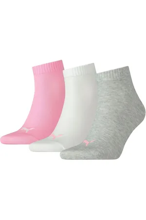 PUMA Korte sokken Ademend, ribboorden, zachte katoenmix (3 paar)