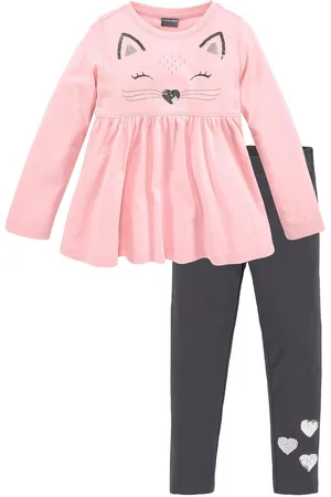 Kidsworld Shirt met lange mouwen & legging 2-delig set shirt + leggings met mooie paillettenapplicatie (set, 2-delig, 2)