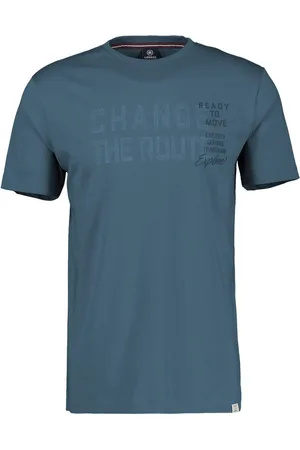 Lerros T-shirt effen T-shirt met print