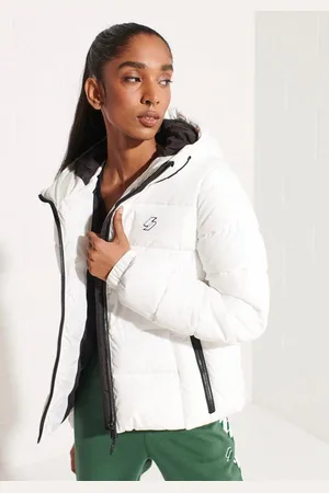 Superdry Gewatteerde jas HOODED SPIRIT SPORTS PUFFER van waterafstotend materiaal