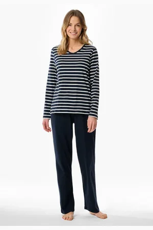 Schiesser Pyjama "Casual Essentials" met comfortabele boorden (2-delig)