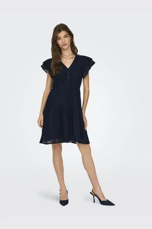 ONLY Mini-jurk ONLHELENA LACE CAPSL DRESS WVN NOOS
