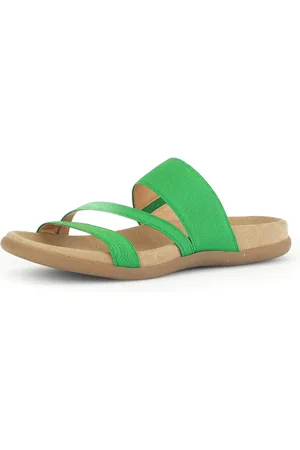 Gabor Slippers , sleehak, zomerschoen, pantoffels in een zomers kleurenpalet