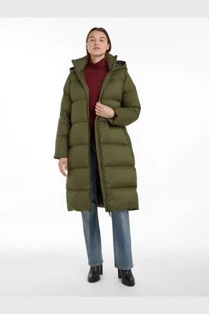 Tommy Hilfiger Lange jas met gestempeld logo