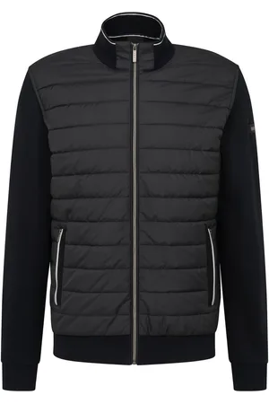 Bugatti Sweatvest met sportieve opstaande kraag